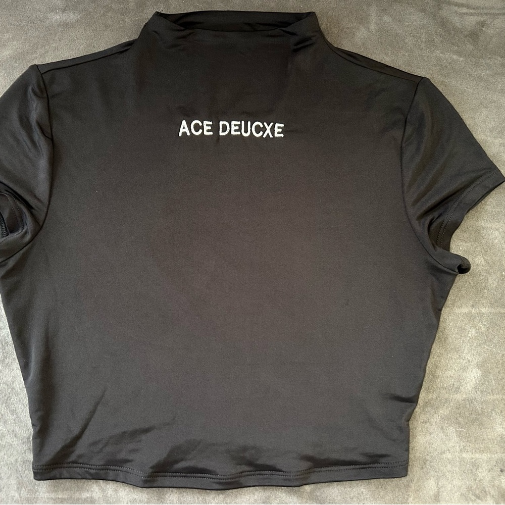 Black Crop Top - Size Medium